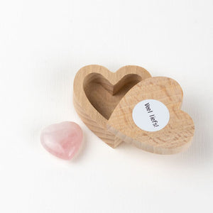 Coffret coeur Quartz rose