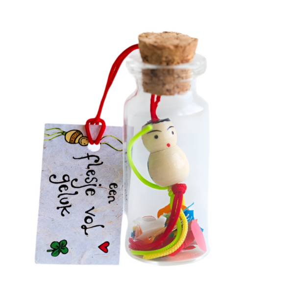 Glückliche Flasche Glück