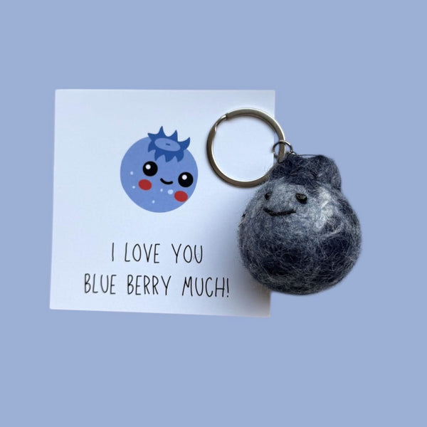 Sleutelhanger blauwe bes