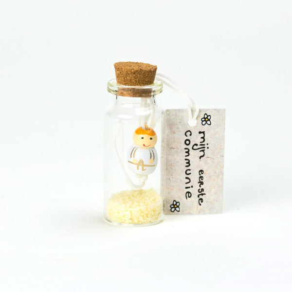 Bouteille porte-bonheur de communion