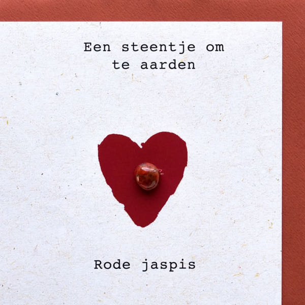 Carte de pierres précieuses Jaspe rouge