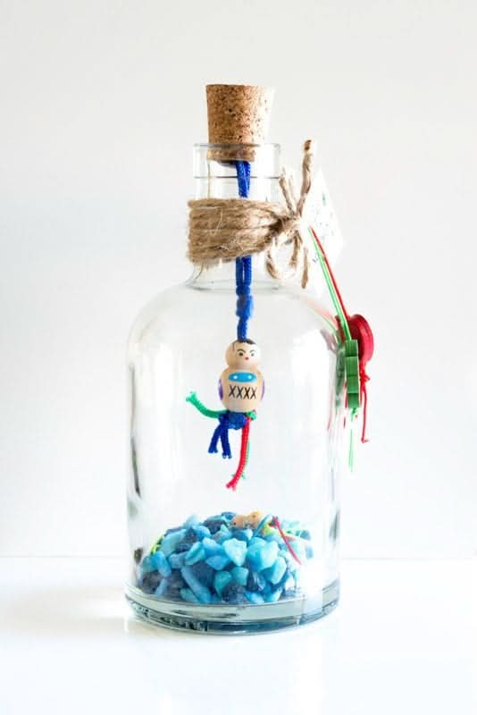 Glücksglas XL Blau